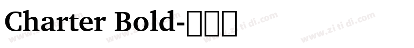 Charter Bold字体转换